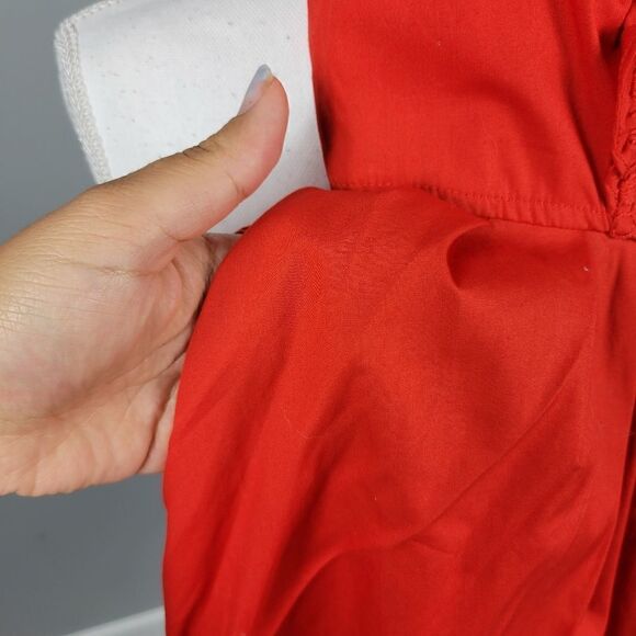 NWT Free People Half Moon Mini Dress. Red XS#26 - Picture 11 of 16